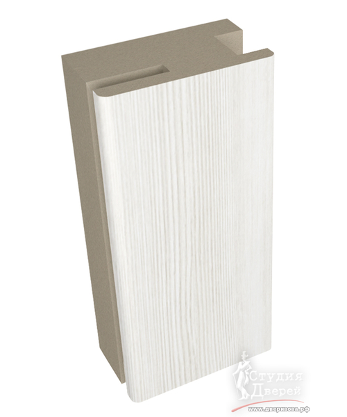 Адаптер добор/наличник телеск. ПВХ 38х22х2070 Ясень снежный